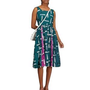 Busayo Soji Fitted Green Midi Sundress Size Small